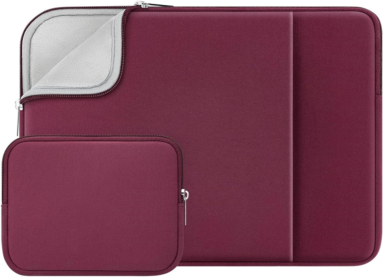 16 Inch Laptop Sleeve Soft Case with Front Pocket & Accessories Pouch for 16″ Ma