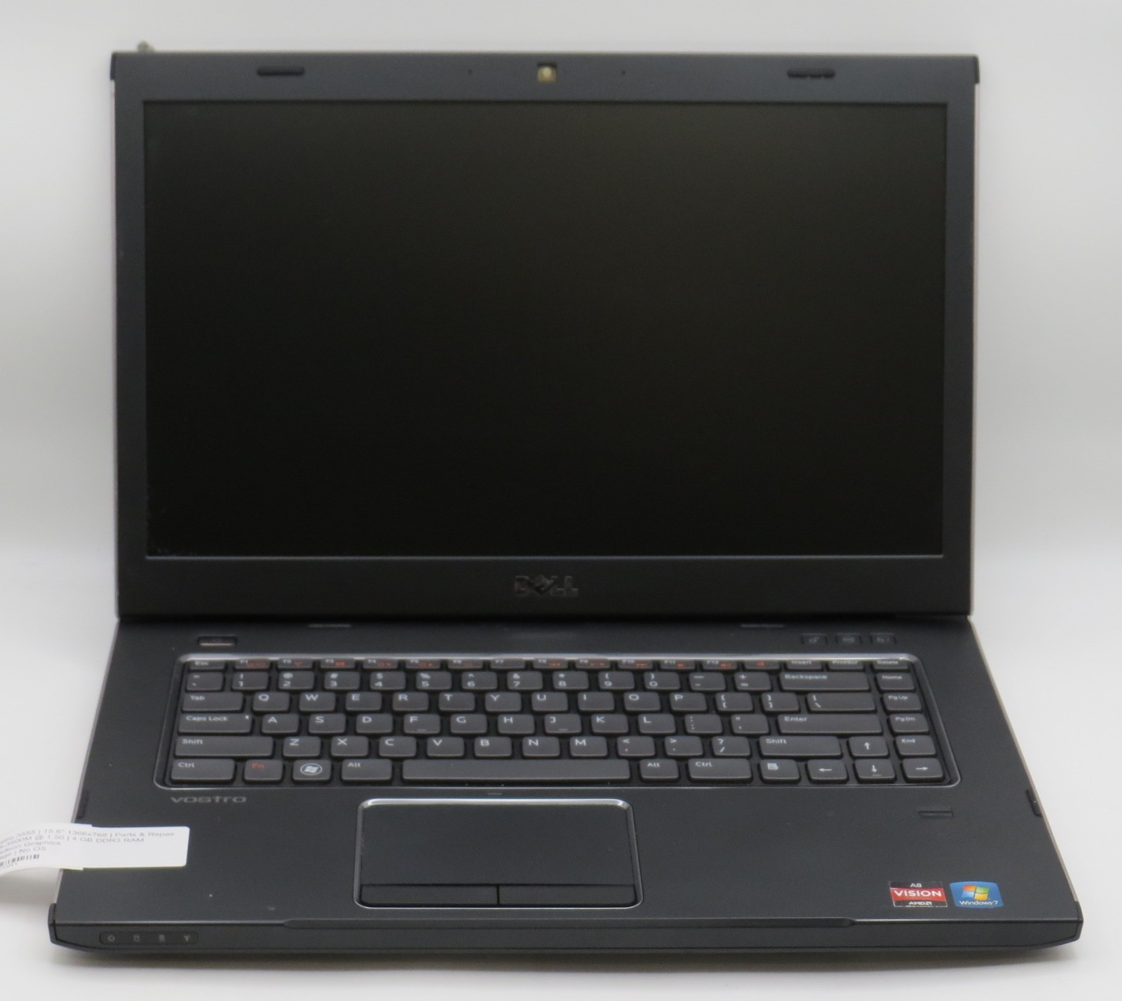 Dell Vostro 3555 | AMD A8-3500M @ 1.5GHz | 4GB DDR3 | 15.6″ | No HD/OS