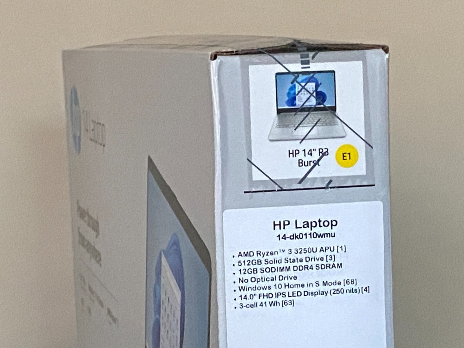 HP 14″ FHD Laptop Notebook Ryzen 3 3250U(beat i3-8145U) 12GB RAM 512GB SSD New!