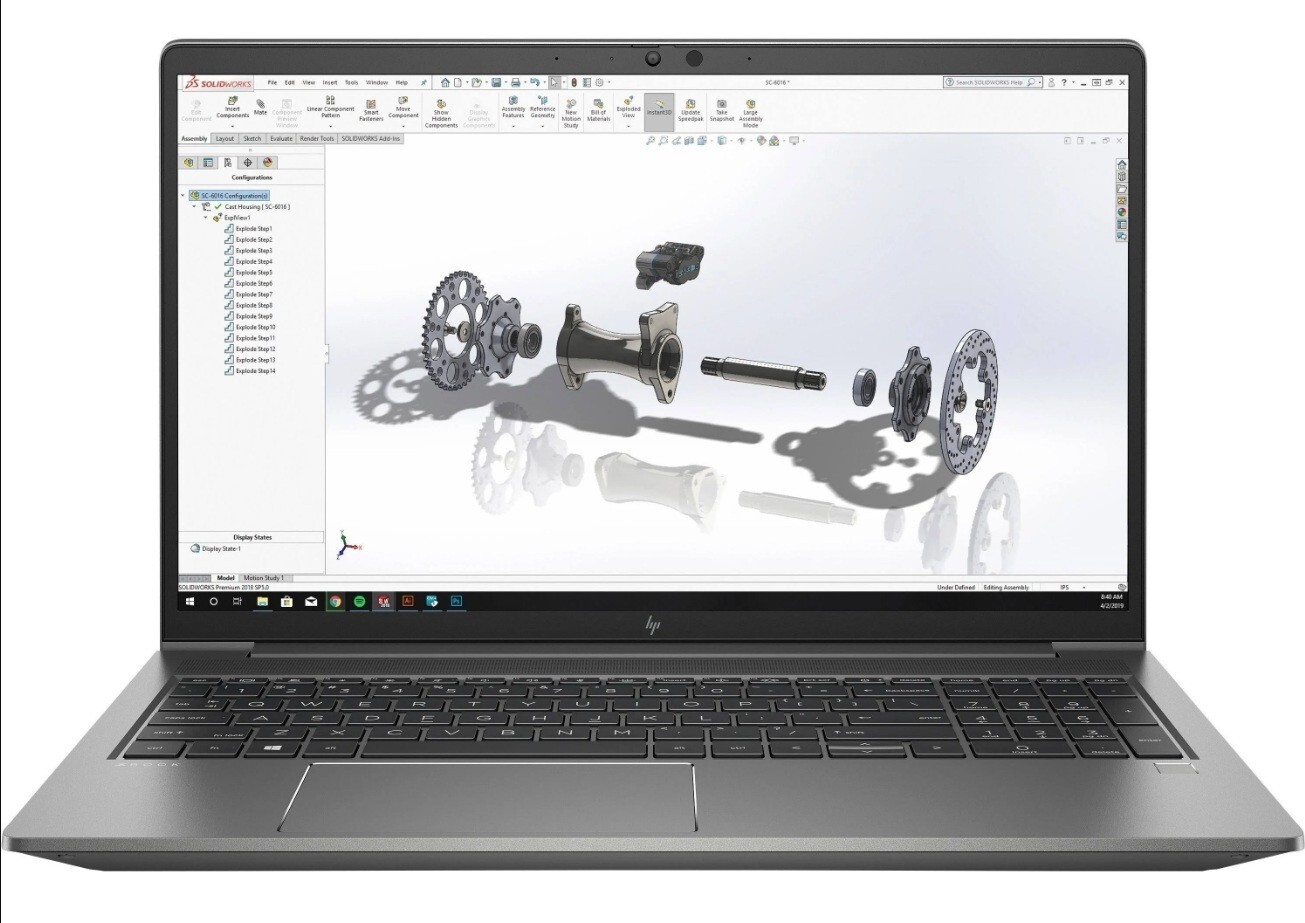 HP ZBook Power G8 Mobile Workstation Laptop PC 15.6″ i7 64GB 256GB 4GB T1200 Pro
