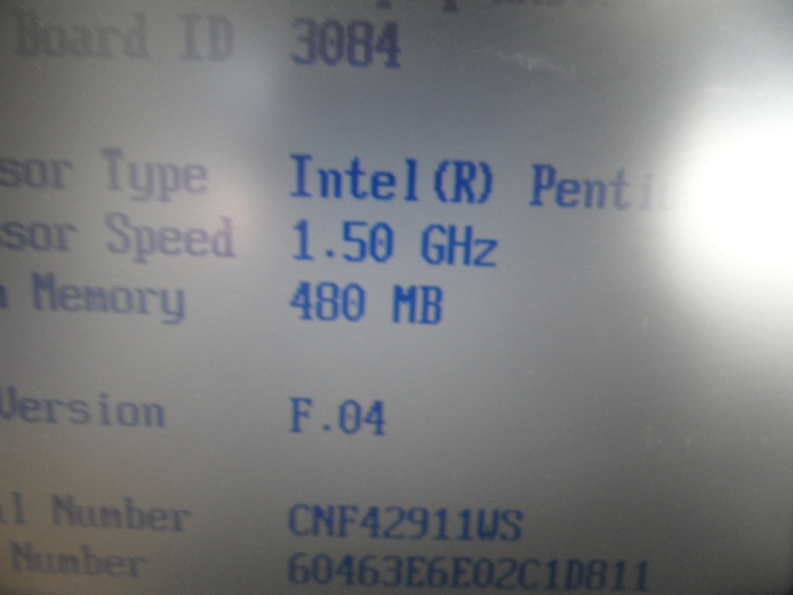 HP Compaq nx9030 Laptop For Parts Posted Bios 40GB Hard Drive Wiped *