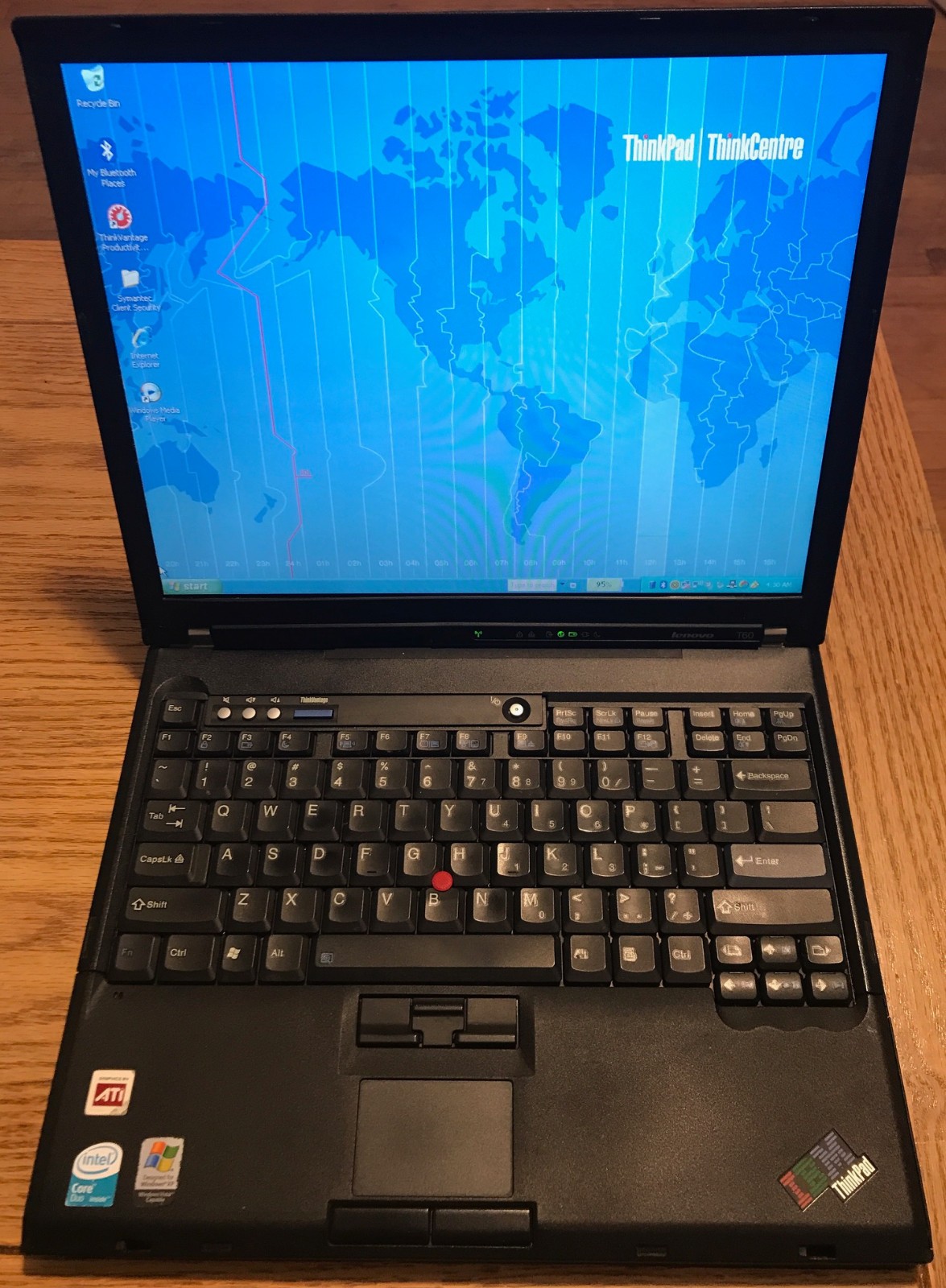 IBM Thinkpad T60 14″ – ATI gpu, XGA, 1.8ghz, 2gb RAM, 80gb HDD, w/charger – read