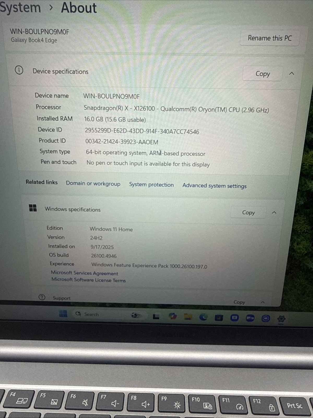Samsung Galaxy Book4 Edge Snapdragon X 2.96GHz 16GB 512GB 15.6″ NP750XQB