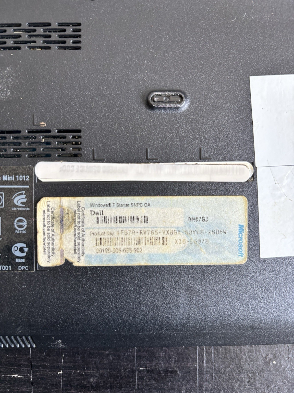 Dell Inspiron Mini 1012 Netbook – FOR PARTS/REPAIR – No Cord