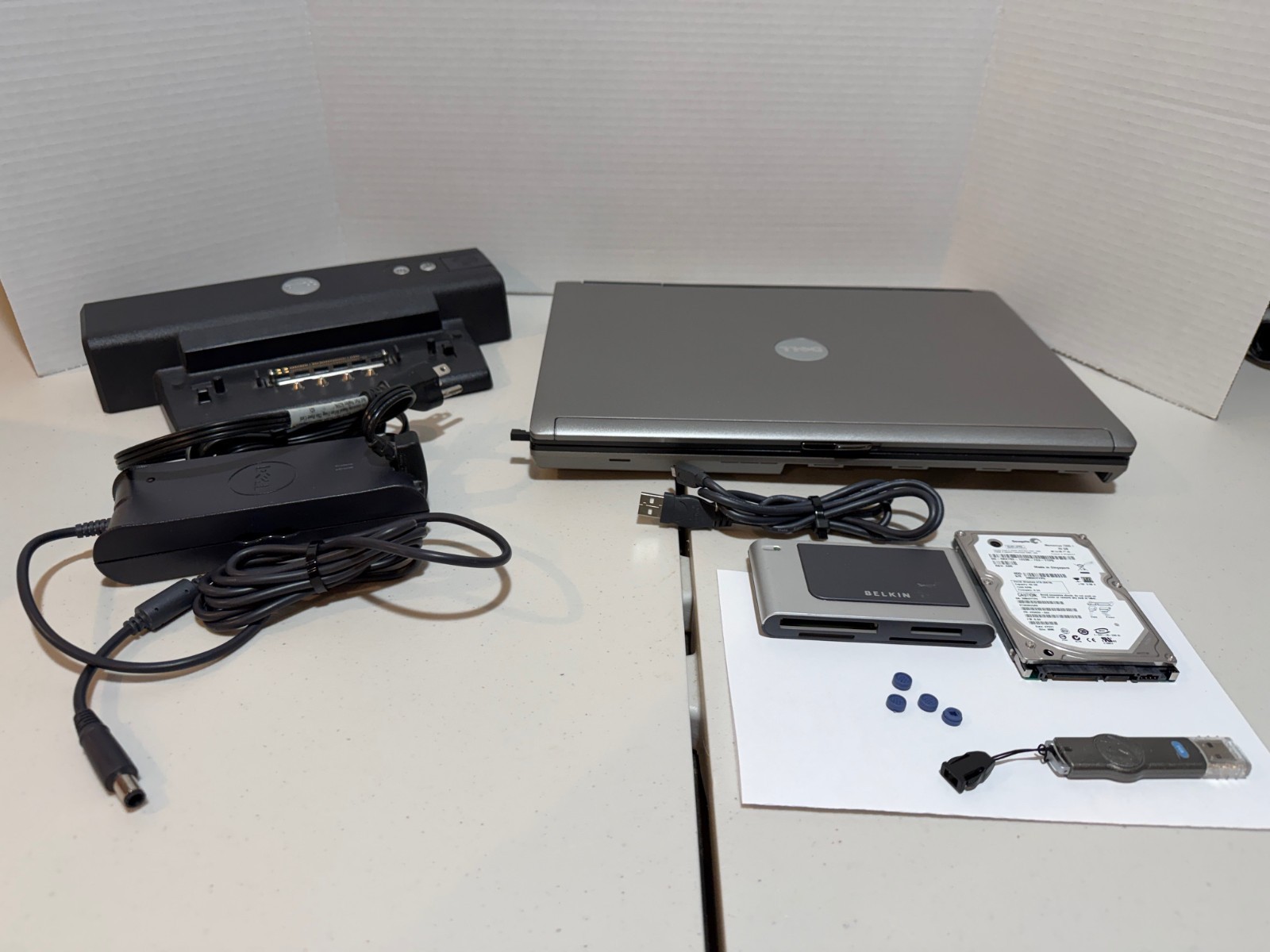 Dell D620 Laptop | Win XP Pro | 500GB SSD | 4GB RAM | Docking Station | WiFi