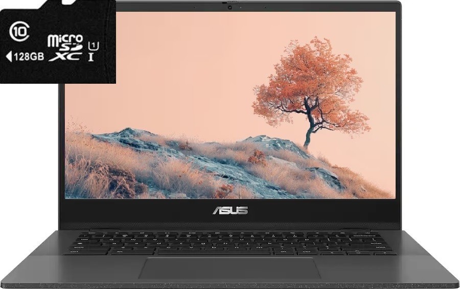 ASUS Chromebook 14″ FHD Laptop, MediaTek Kompanio 520, 4GB RAM, 192GB (64+128)