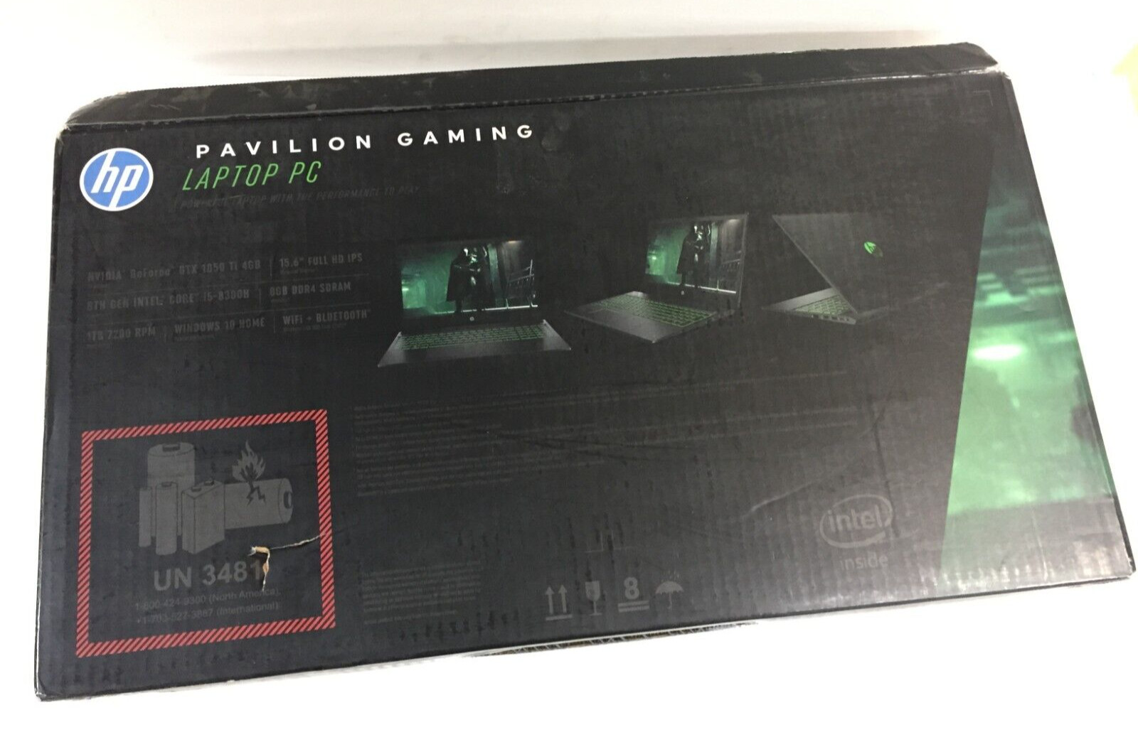 HP Pavilion 15-cx0056wm 15.6″ FHD Gaming Laptop/i5-8300H/8GB/1TB HDD/GTX 1050 Ti