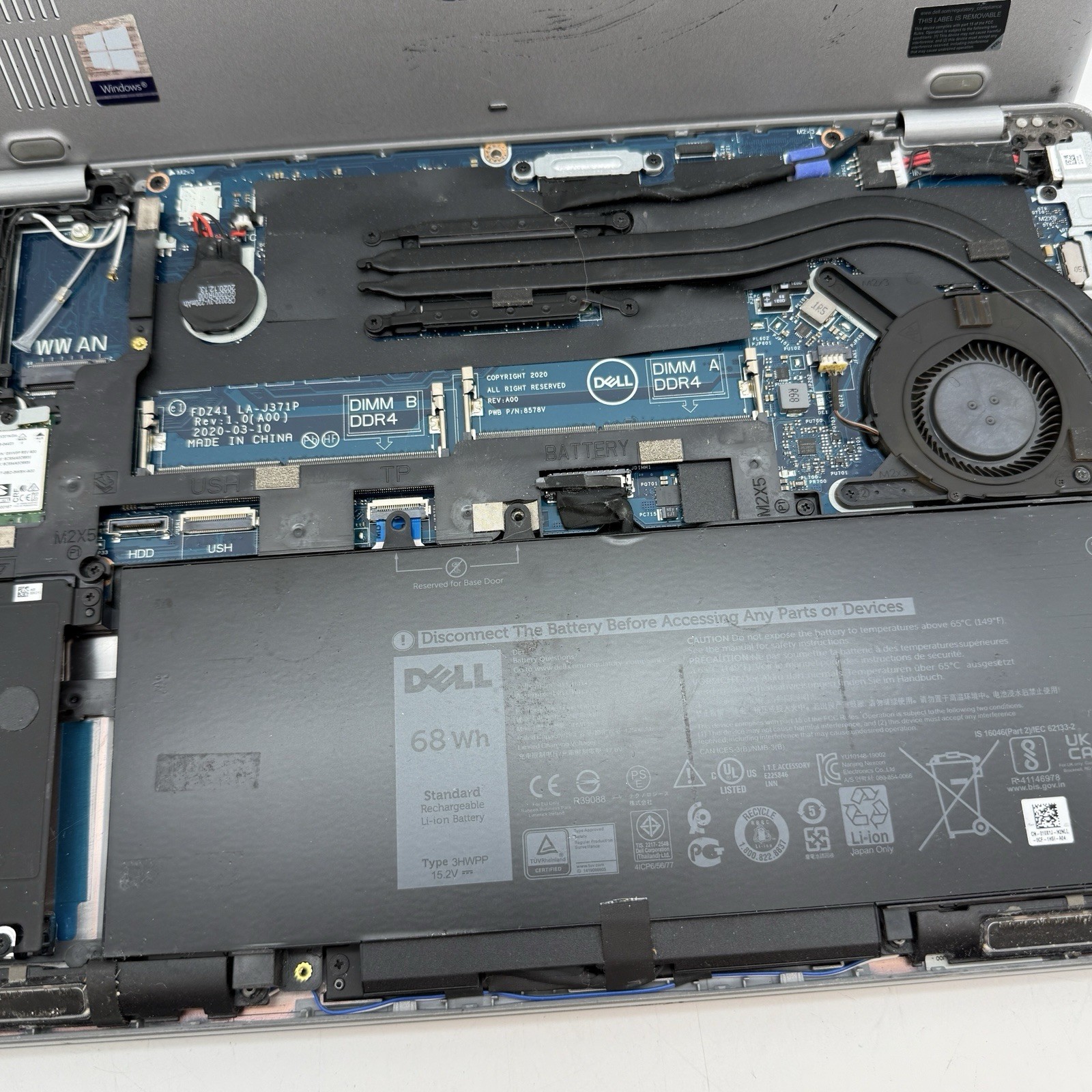 Dell Latitude 5410 14″ Intel i5-10210U @1.60GHz NO RAM/SSD “Loud Fan” L19