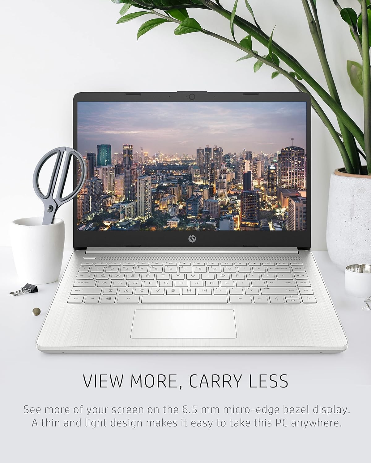 HP 14″ Laptop, Intel Pentium N5030 Processor 4GB RAM 128GB SSD Window 11 S Mode
