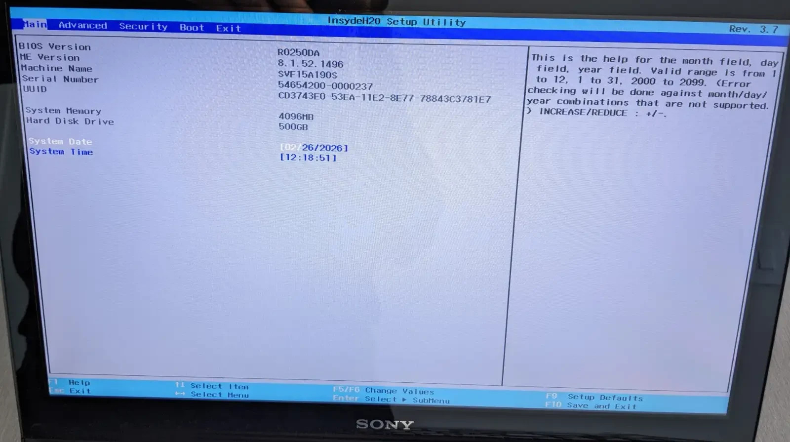 Sony VAIO Fit 15 (SVF15190S) Laptop