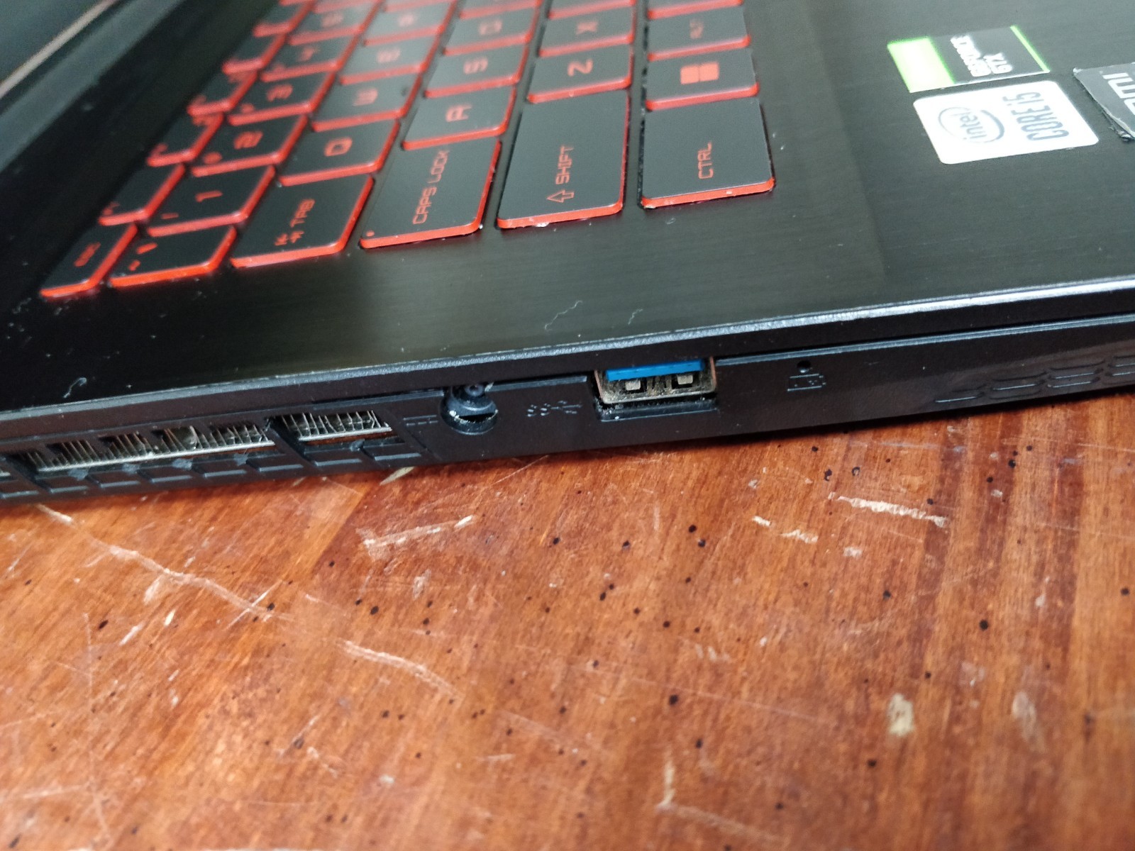 MSI Thin GF63 INTEL CORE I7-10750H@2.60GHz 8GB RAM GTX 1650 NO DRIVE PARTS 9032