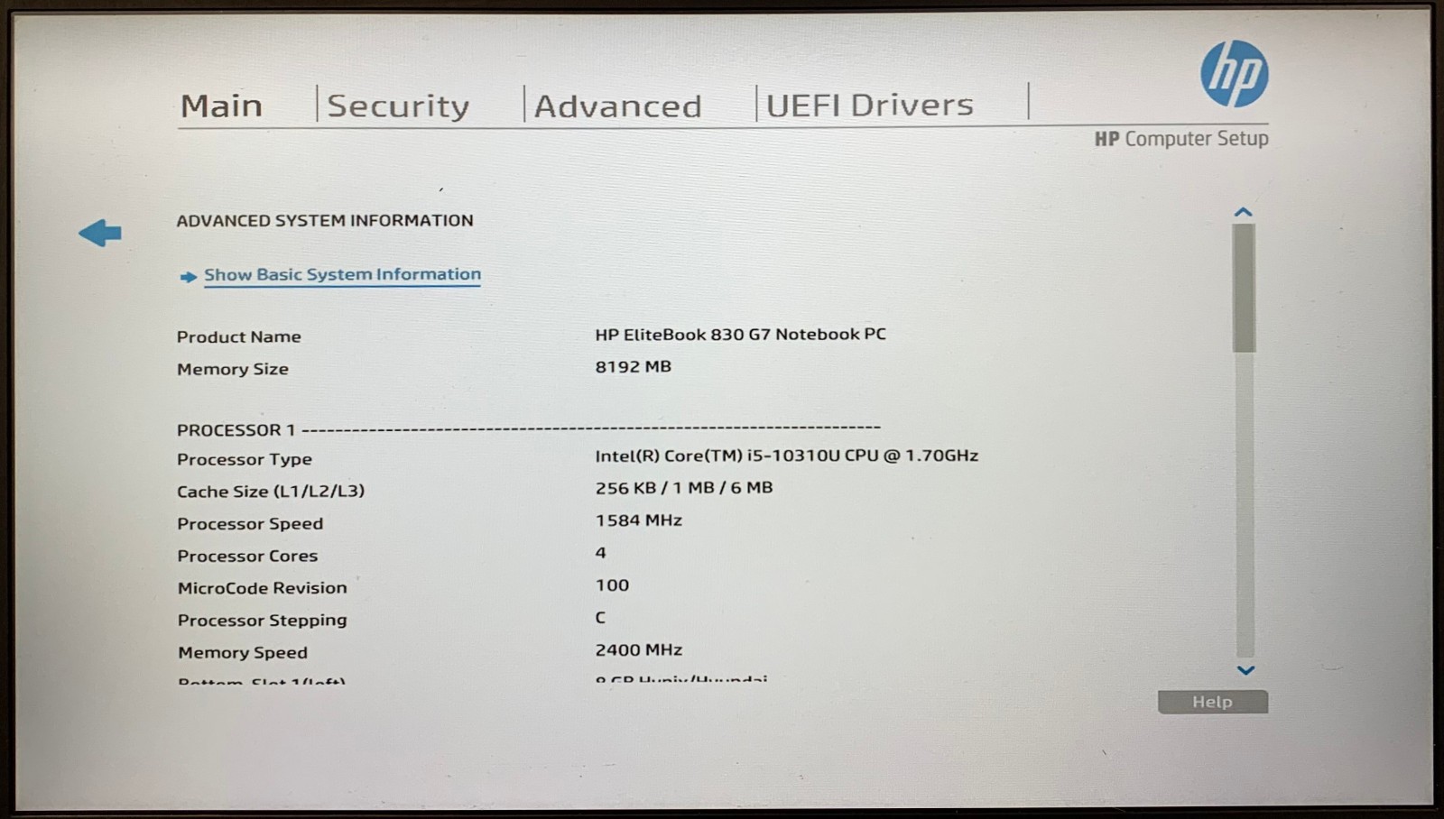 HP EliteBook 830 G7 13.3″ i5-10310U, No RAM/Storage, Remote Managed