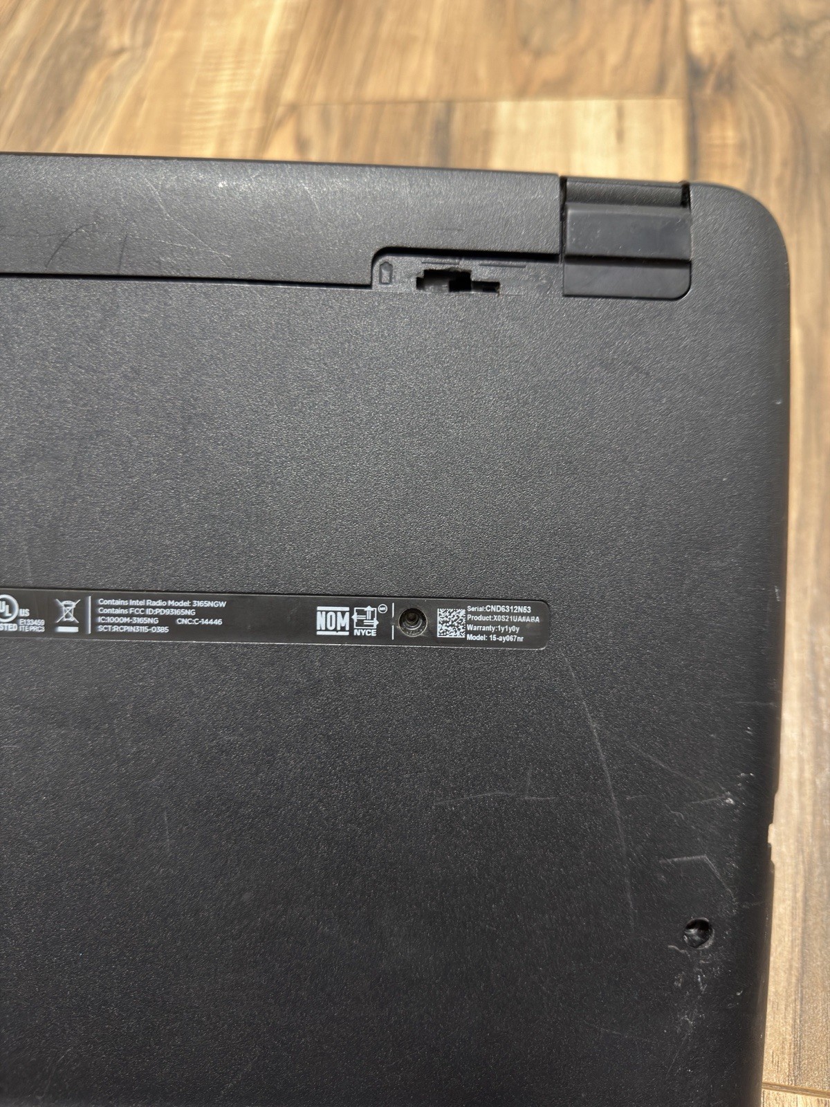 Broken For Parts HP 15-AY067NR Laptop Computer 15.6″ i5-6200U READ DESCRIPTION!!