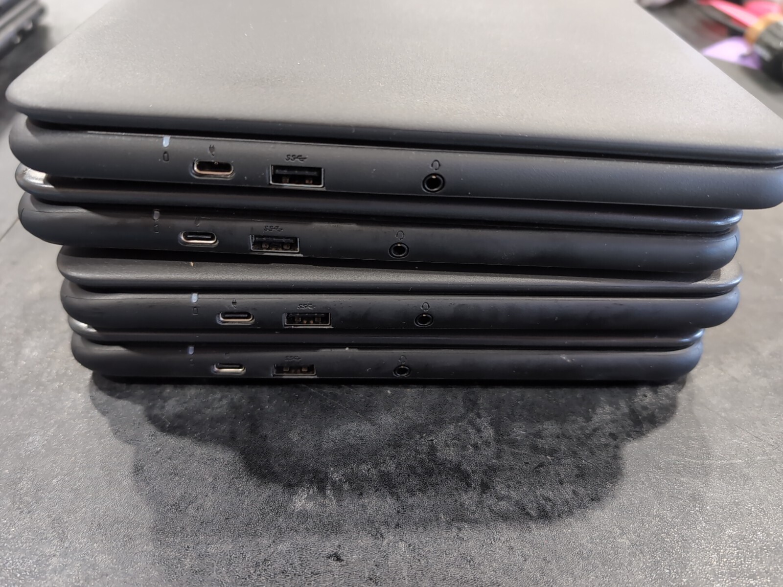 Lot Of 4 *Parts* Dell Chromebook 3100 Intel Cel. 4 GB Ram 32 GB &16 GB Versions