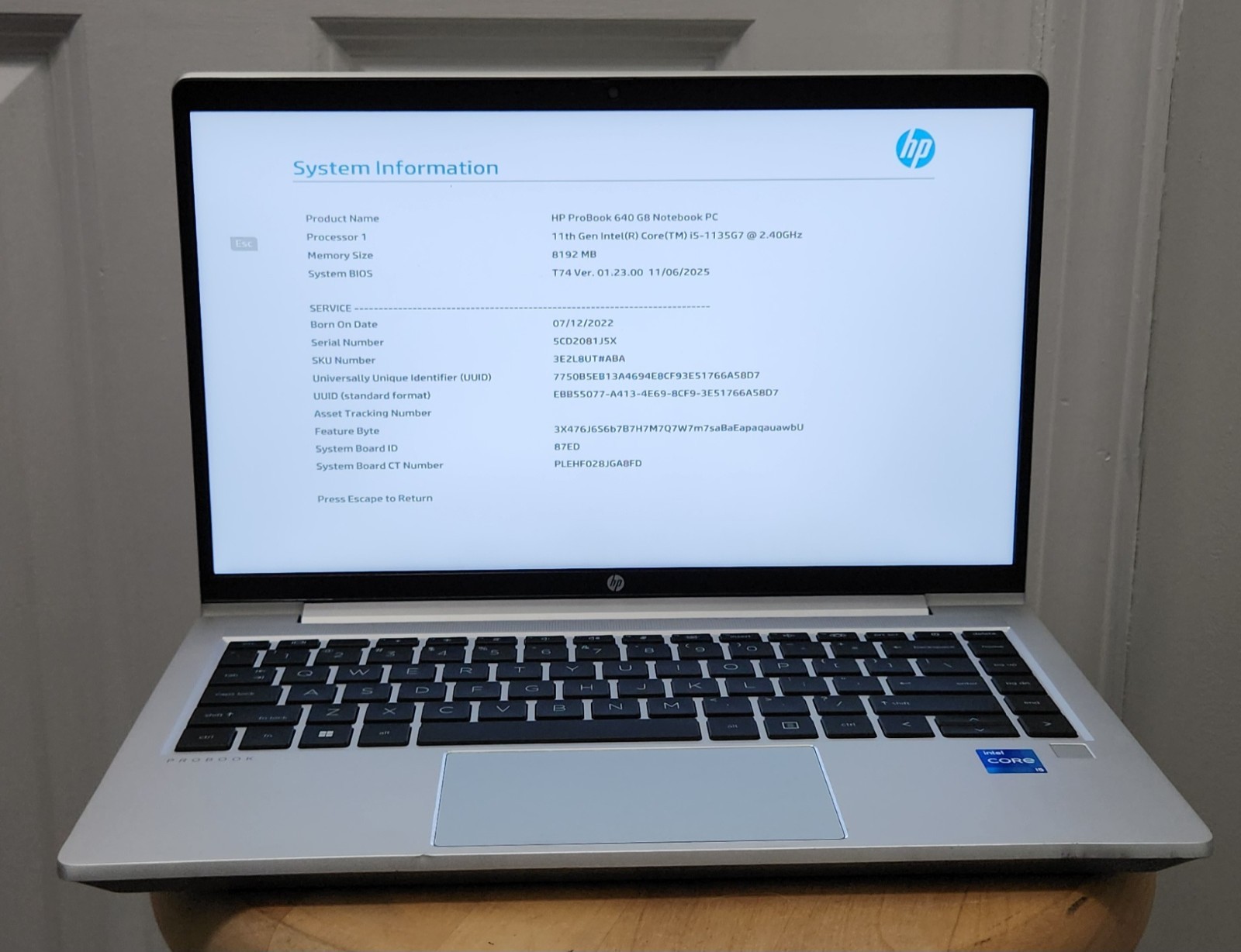 HP Probook 640 G8 14″ FHD Laptop Intel i5-1135G7 2.4GHz 8GB RAM 256GB SSD w/AC