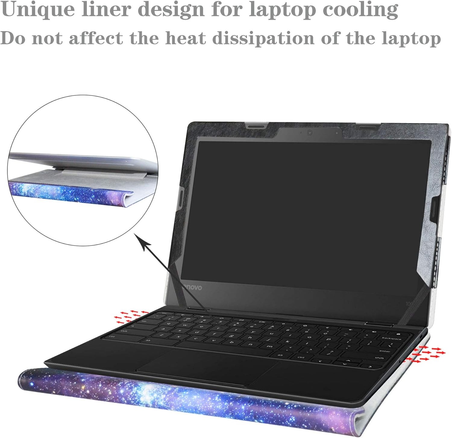 Protective Case Cover for Lenovo 500e Chromebook Gen 3/300e Chromebook Gen 3