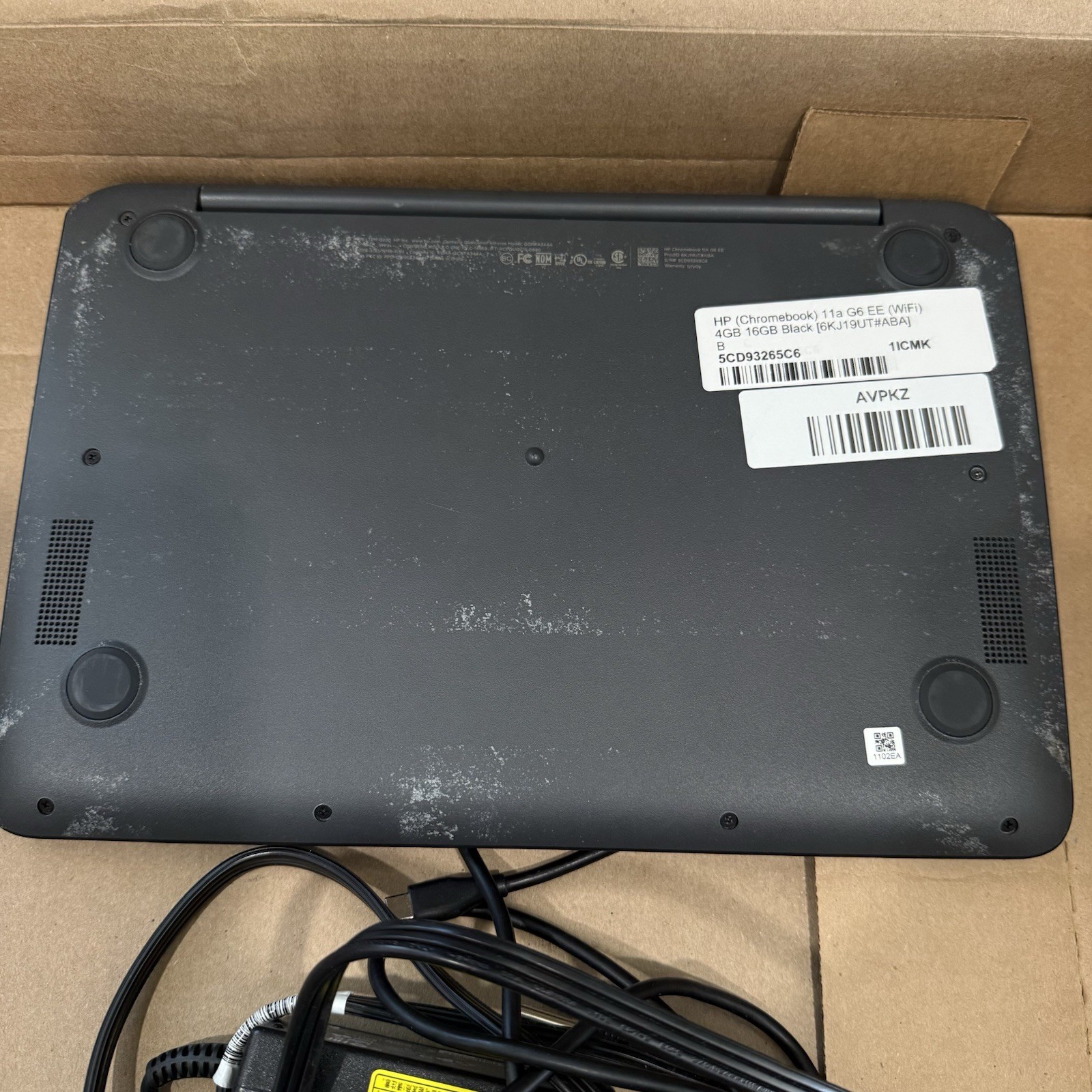 HP Chromebook 11a G6 EE 11.6in Celeron 4GB 16GB eMMC Chrome OS Black