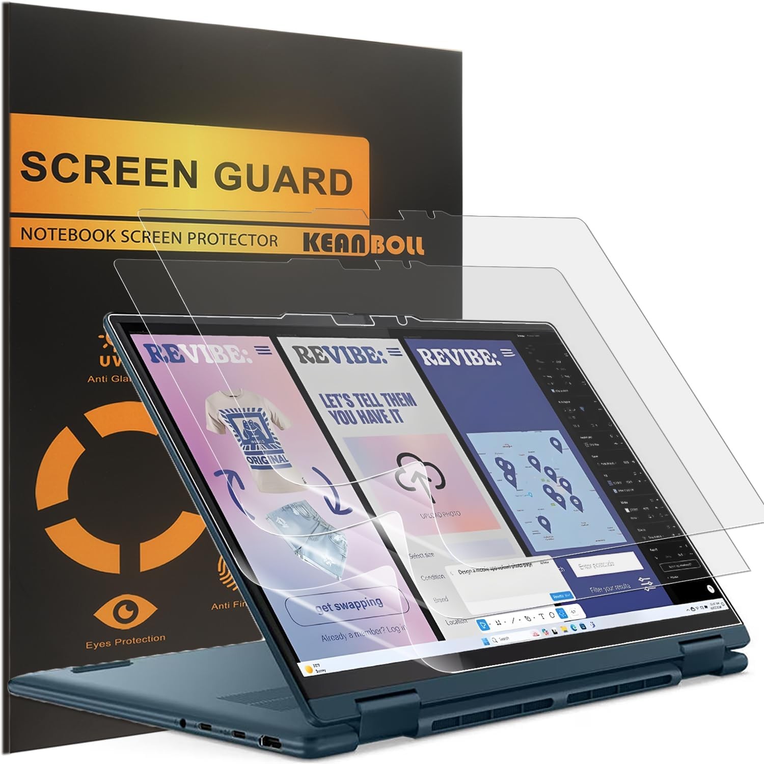 3-Pack Matte Anti Glare Screen Protectors for 2025 Lenovo Yoga 7 / 7i 14″ Laptop