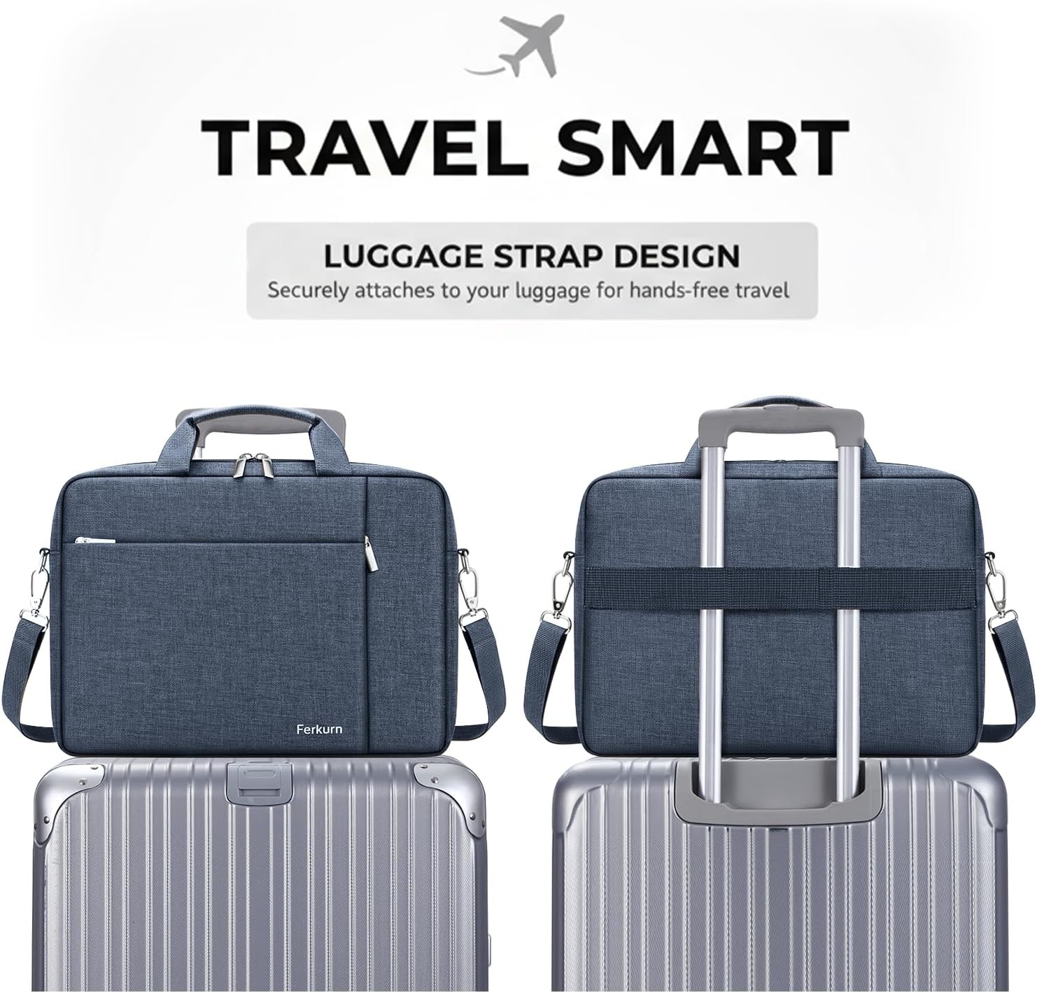 Grey Laptop Bag Case for 15.6 16 Inch Computers, Fits MacBook Pro M5 & More