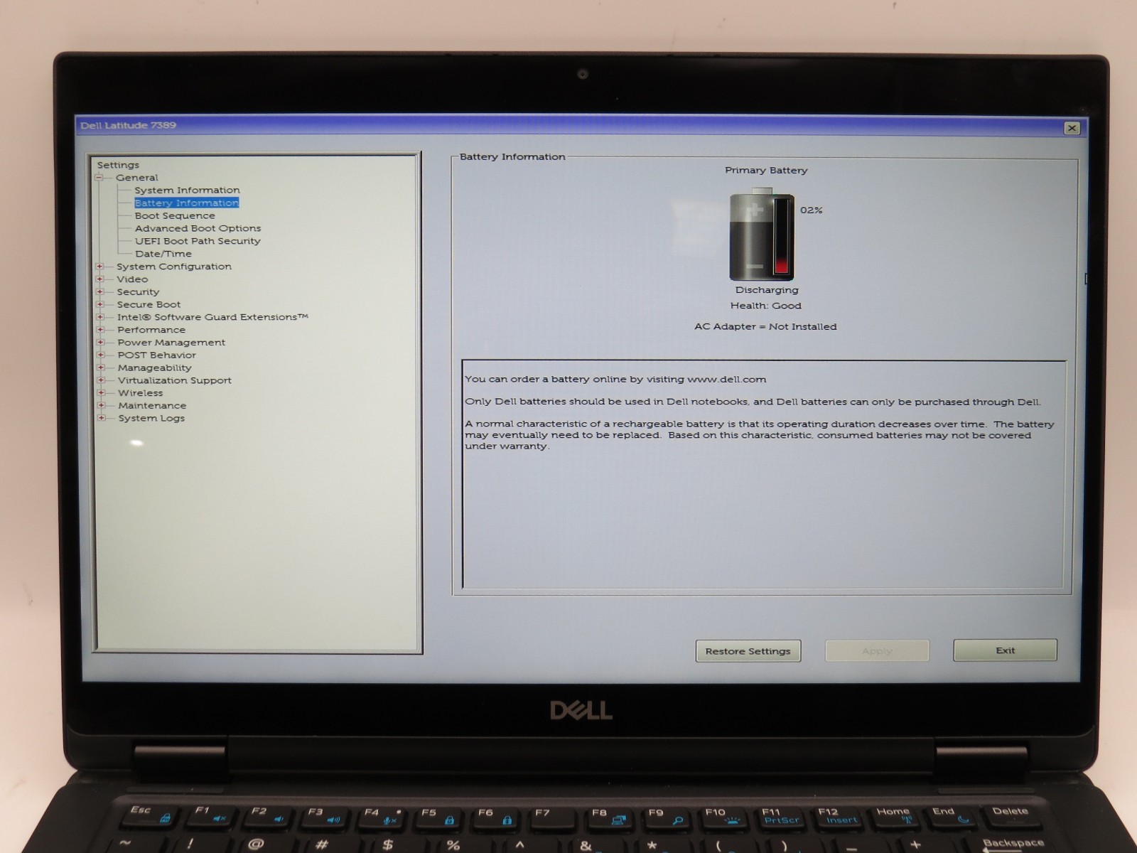 Dell Latitude 7389 i5-7300U @ 2.6GHz 8GB DDR3 256GB m2 13″ No OS/AC