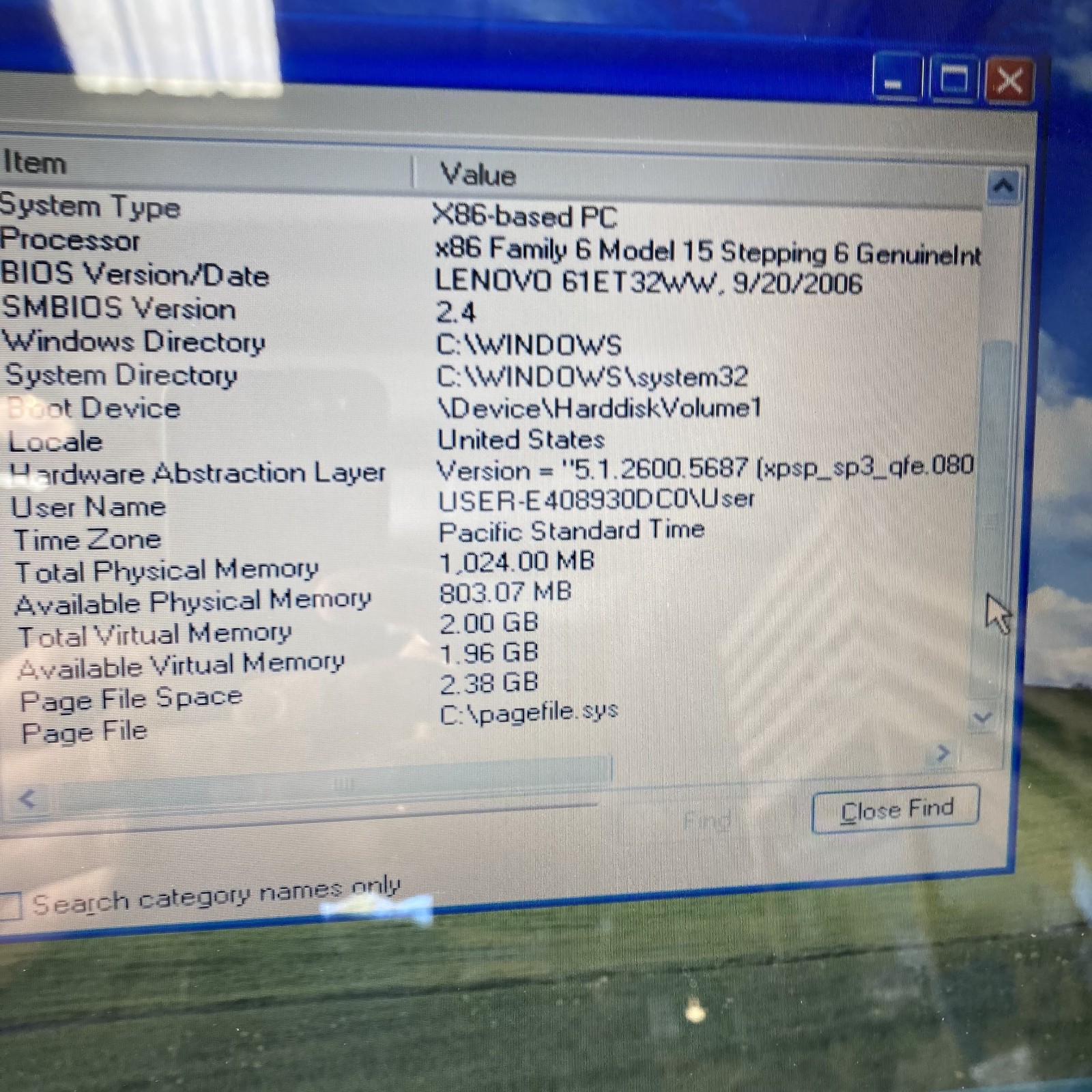 Lenovo 3000 N100 Laptop Intel Core 2 T5500 1.66GHz 1GB RAM 120GB HDD Windows XP
