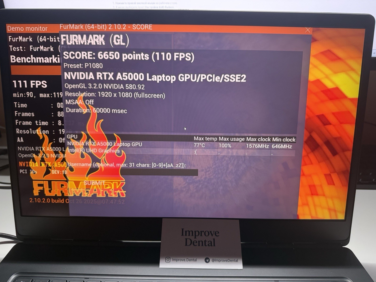 Dell Precision 7760 4K Xeon W-11855M 64GB (2×32)RAM 1TB SSD RTX A5000 16 GB
