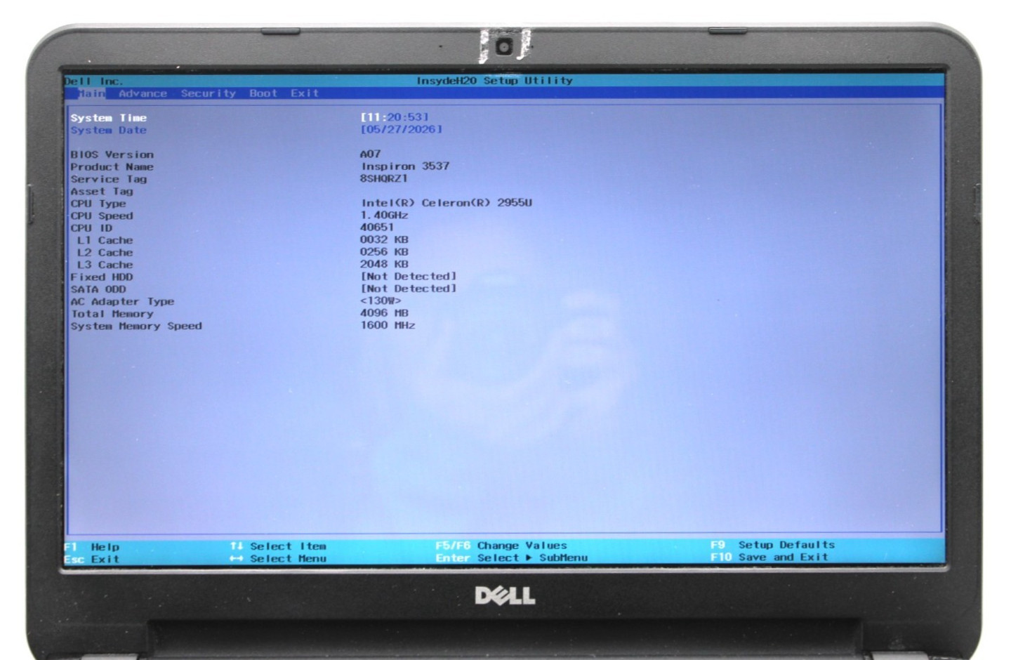 Dell Inspiron 15-3537 Celeron-N4000@1.1GHz 4GB DDR3 NO STORAGE/OS *USED/TESTED*