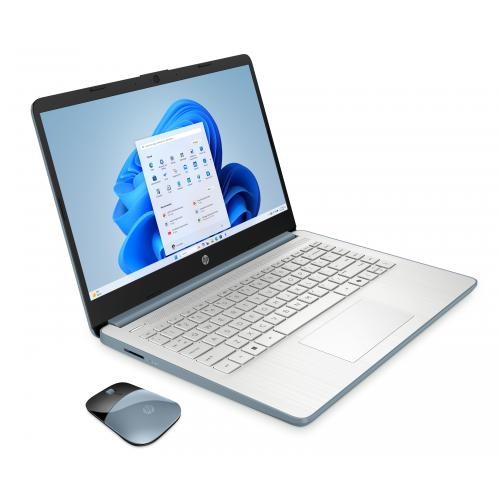 HP 14″ HD Touchscreen Intel N150 4GB RAM 128GB SSD Blue Bundle