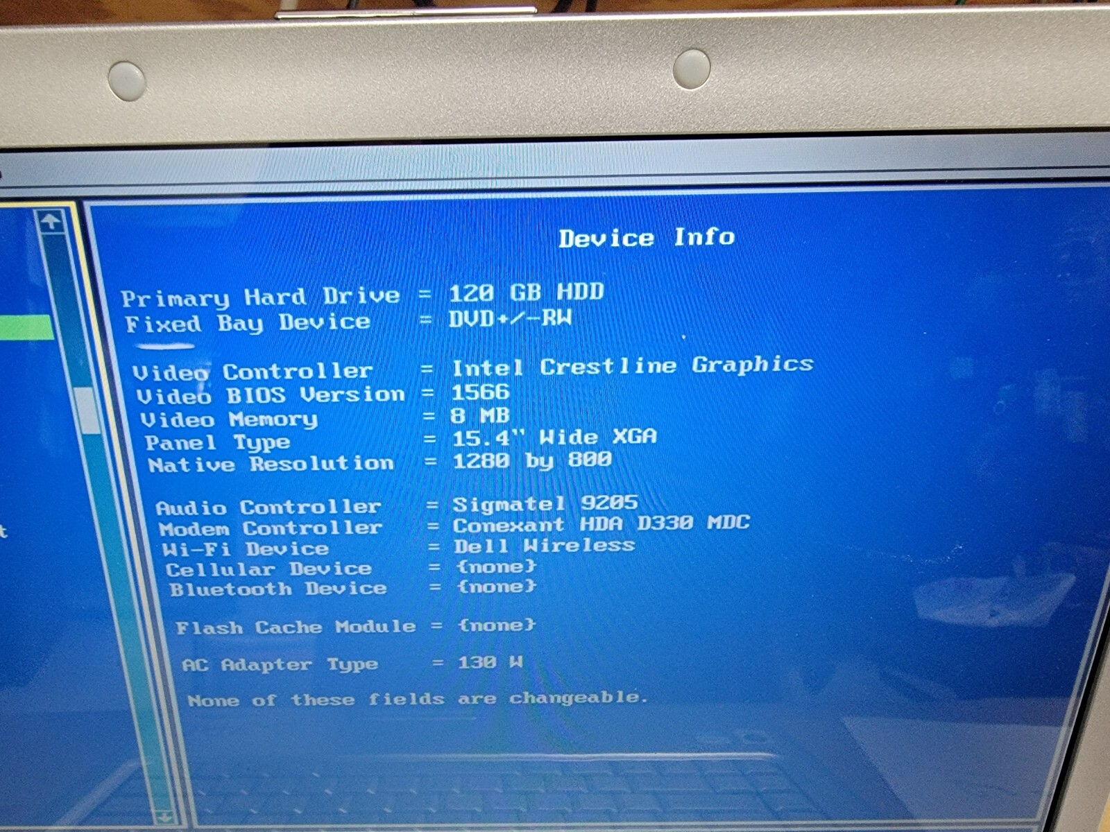 DELL INSPIRON 1525 LAPTOP DUAL CORE 2.00GHZ 2GB RAM 120GB HDD – HARD DIVE WIPED