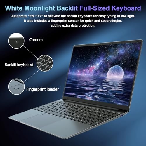 15.6 inch Laptop PC Cerelon N5095, Portable Computer 16GB RAM 16.6-inch Laptop