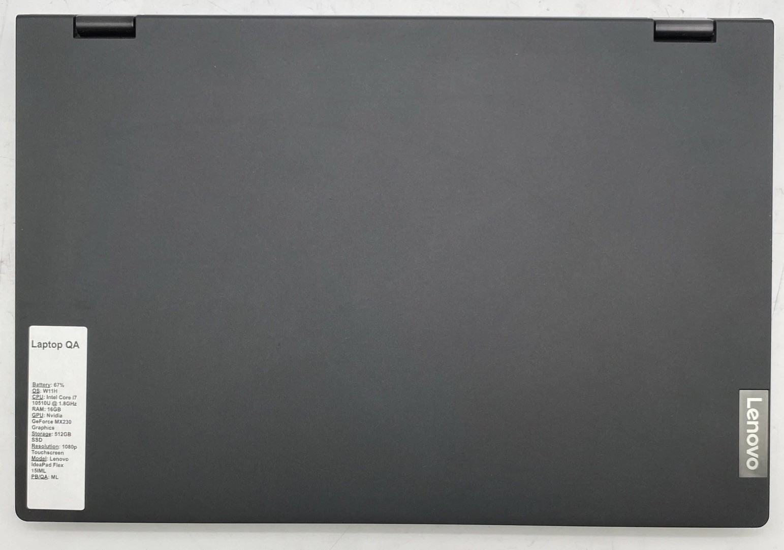 Lenovo IdeaPad FLEX-15IML 2-in-1 Touch I7-10510U 16GB RAM MX230 512GB SSD W11P
