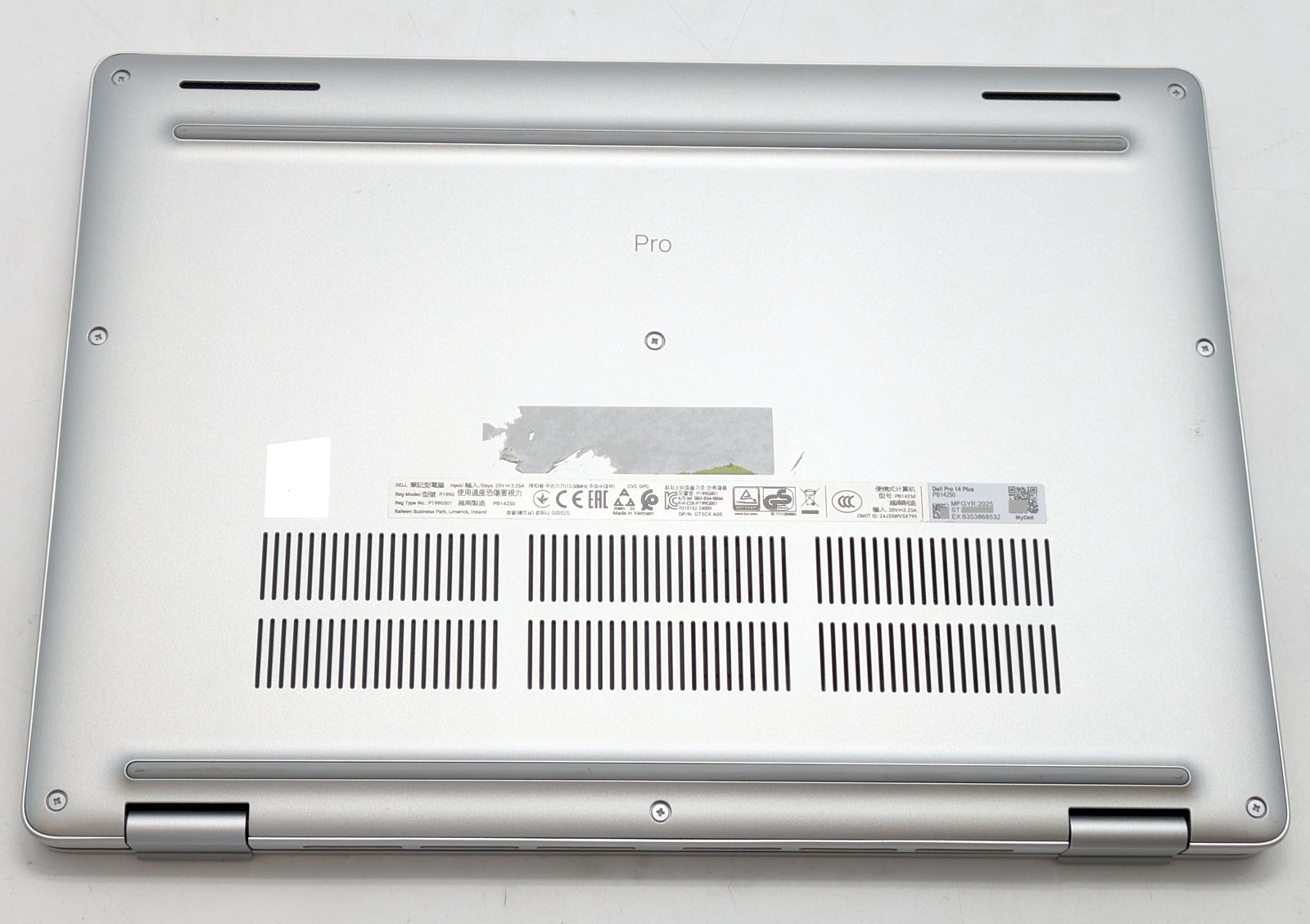 Dell Pro 14 Plus PB14250 14″ Ultra 5 238V 32GB DDR5 512GB SSD Windows 11 Home