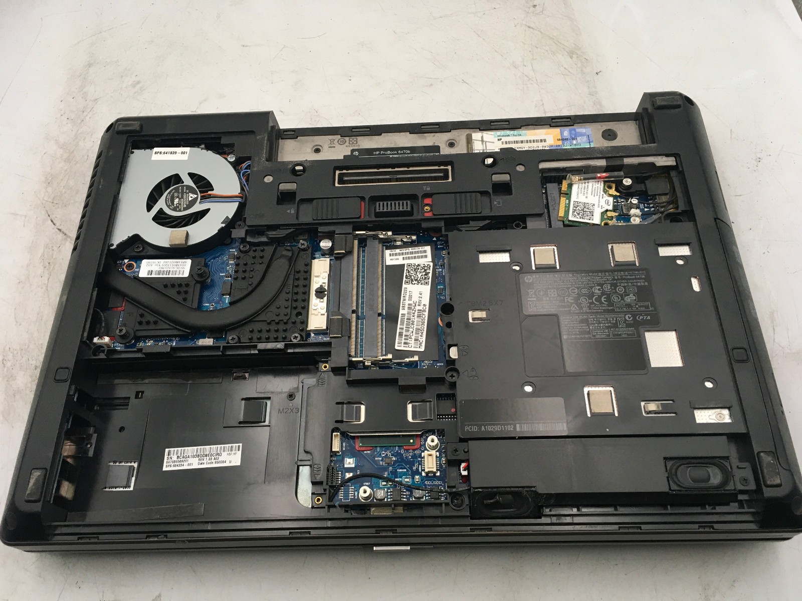 HP PROBOOK 6470B – BOOTS TO BIOS/LOCKED – INTEL I5 3340M – NO RAM – READ DESC-BB