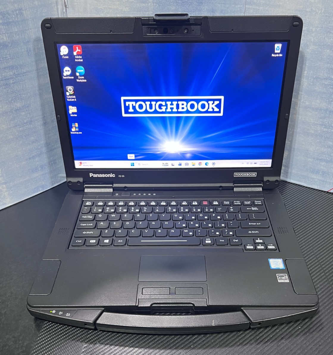 FZ-55CA60CVM, Intel core i7-8665U,512GB SSD,16GB Mem,HDMI, 4G LTE, GPS, 2 Batter