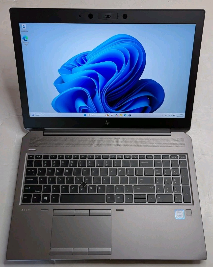 HP ZBook 15 G5 15.6″ Laptop Core i7-8750H 2.20GHz 16GB RAM 512GB SSD Win 11 Pro