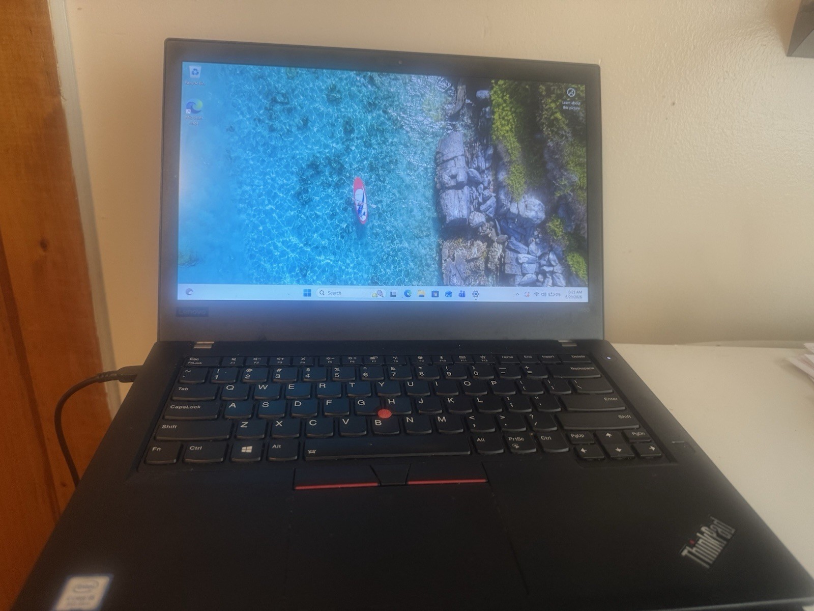 Lenovo ThinkPad T480 14″ HD i5 8250u 8GB 256gb NVME WIFI CAM WIN 11 PRO laptop