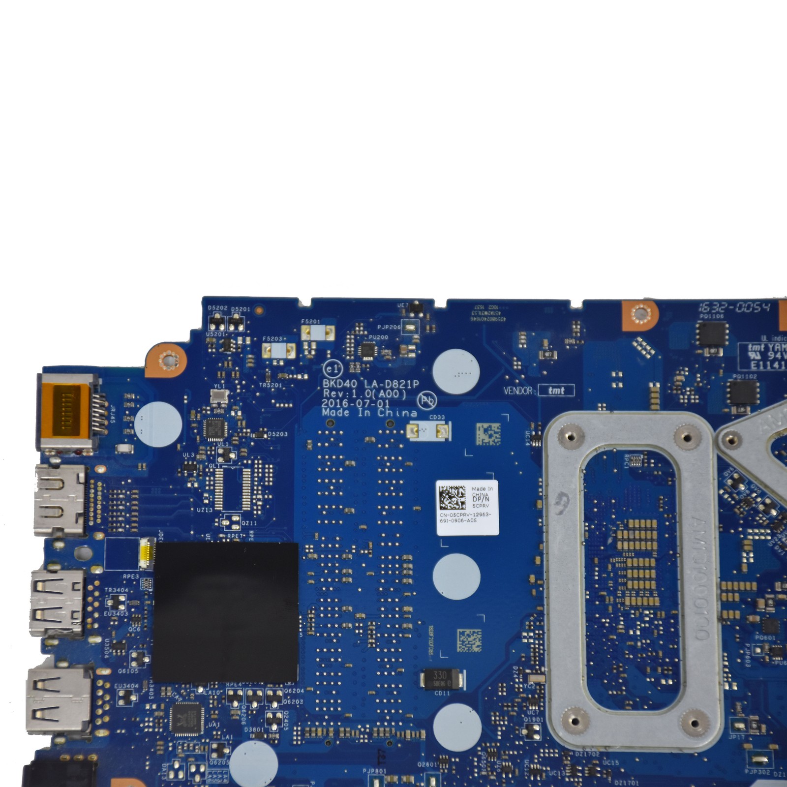 For Dell Inspiron 7460 7560 Motherboard 02PTF1 LA-D821P SR2ZW i3-70050U