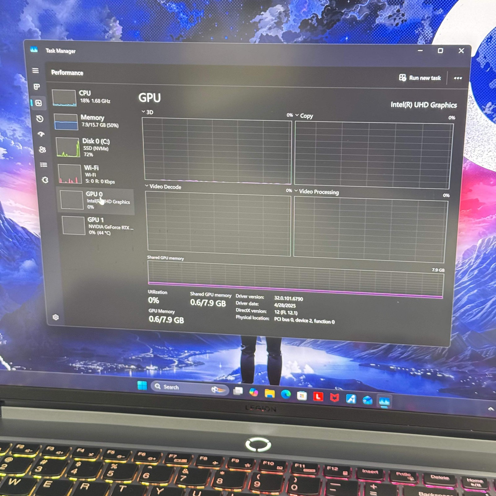 Lenovo Legion 5 16IRX9 Laptop i7 16GB 1TB RTX 4060 Gray