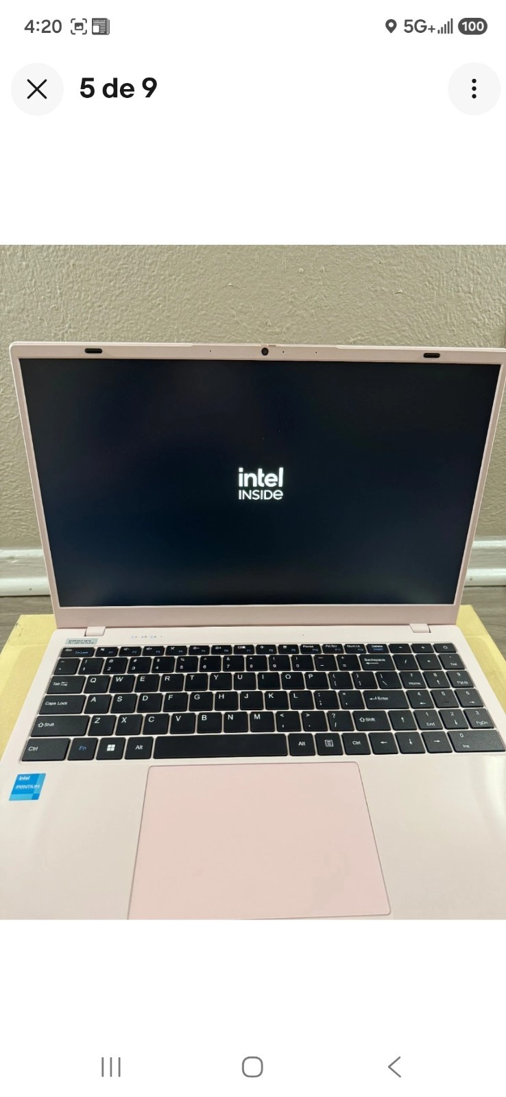 Pink 15.6″ Laptop Intel Pentium Gold 6500Y 8GB RAM 238GB SSD Win 11