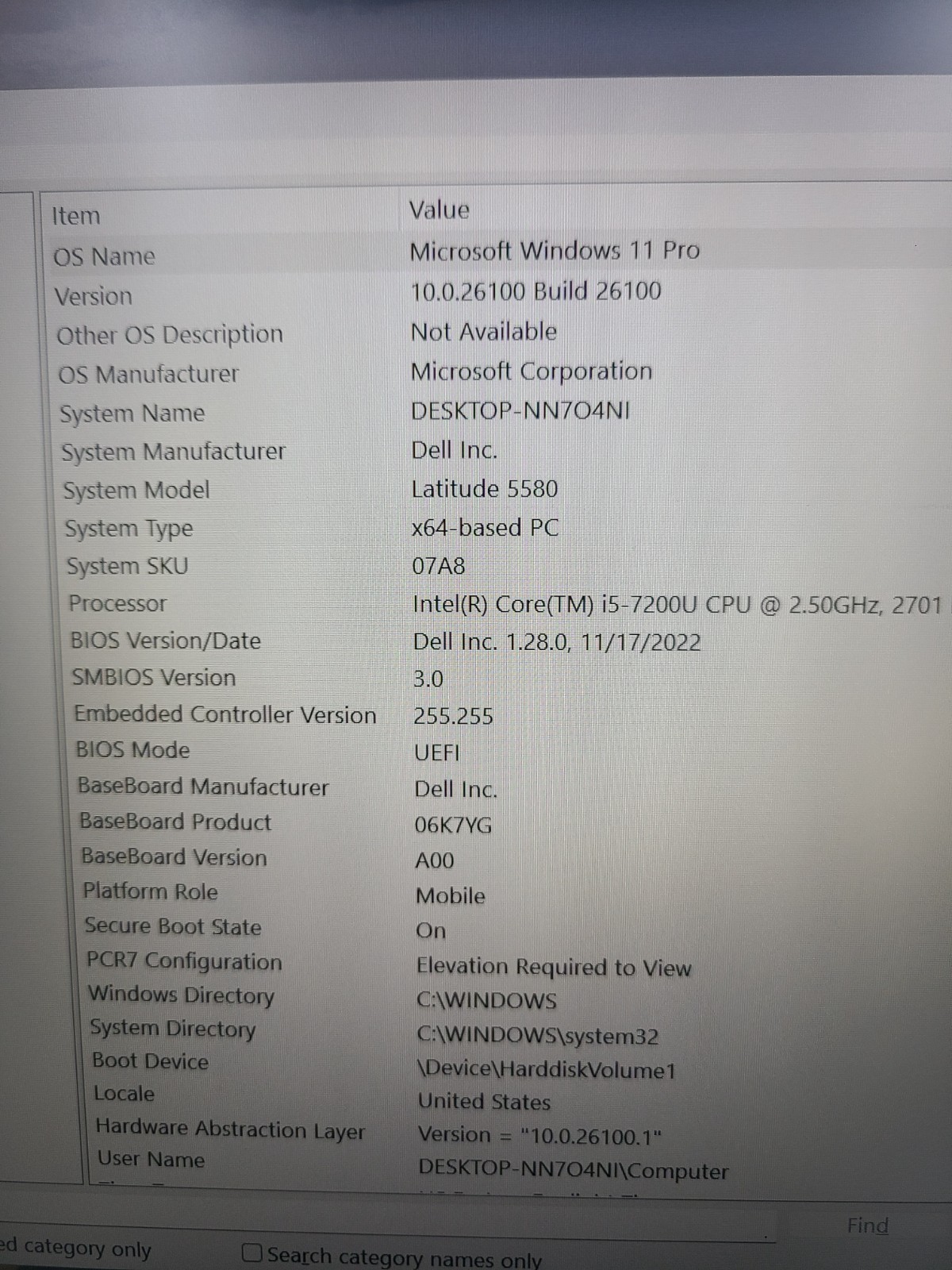 Dell Latitude 5580 i5-7200U 2.50GHz 8GB Ram 256GB SSD Win 11 PRO