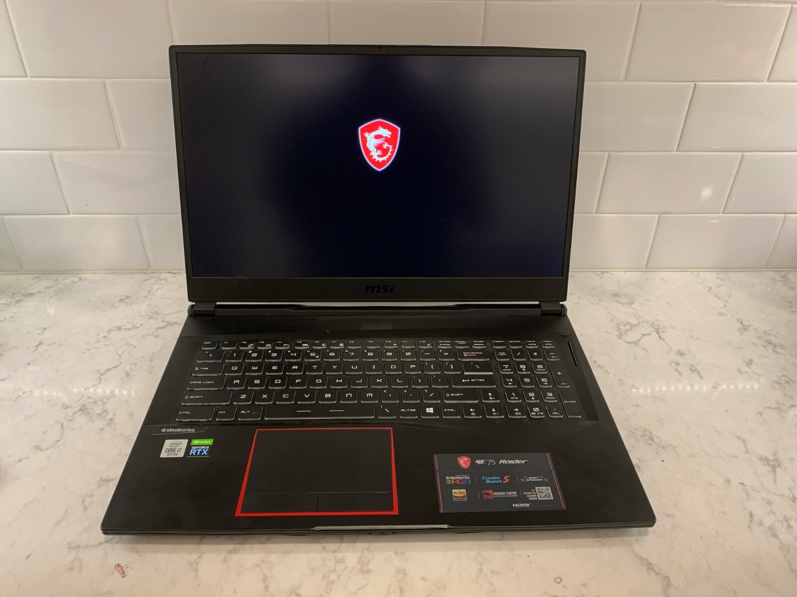 MSI GE75 Raider 17.3 inch (1TB + 512GB, Intel Core i7 10th Gen., 2.60GHz, 16GB)