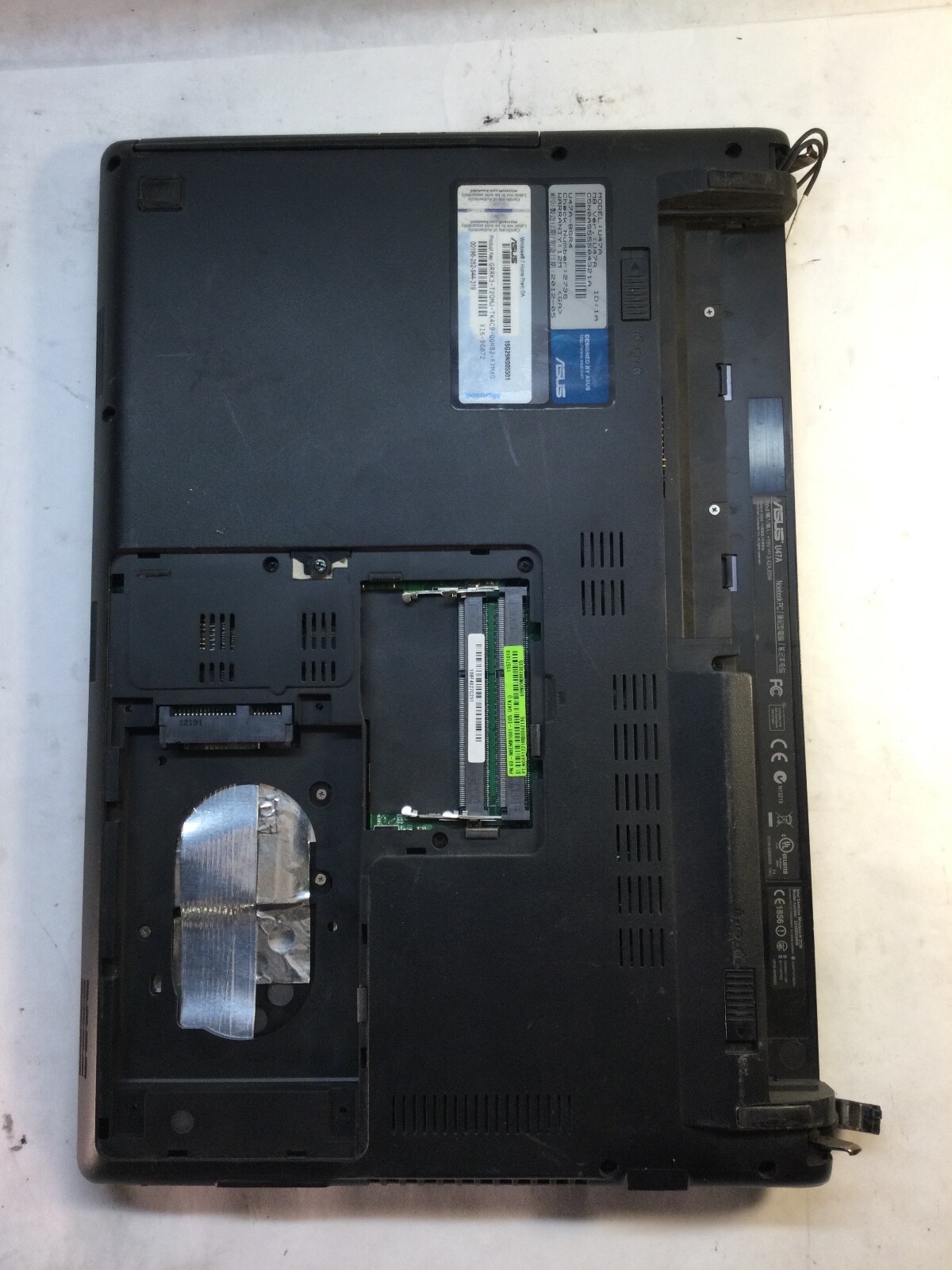 ASUS U47A 14″ Laptop Intel Core i7-2640M Pentium- DOES NOT POWER *Parts* MZ