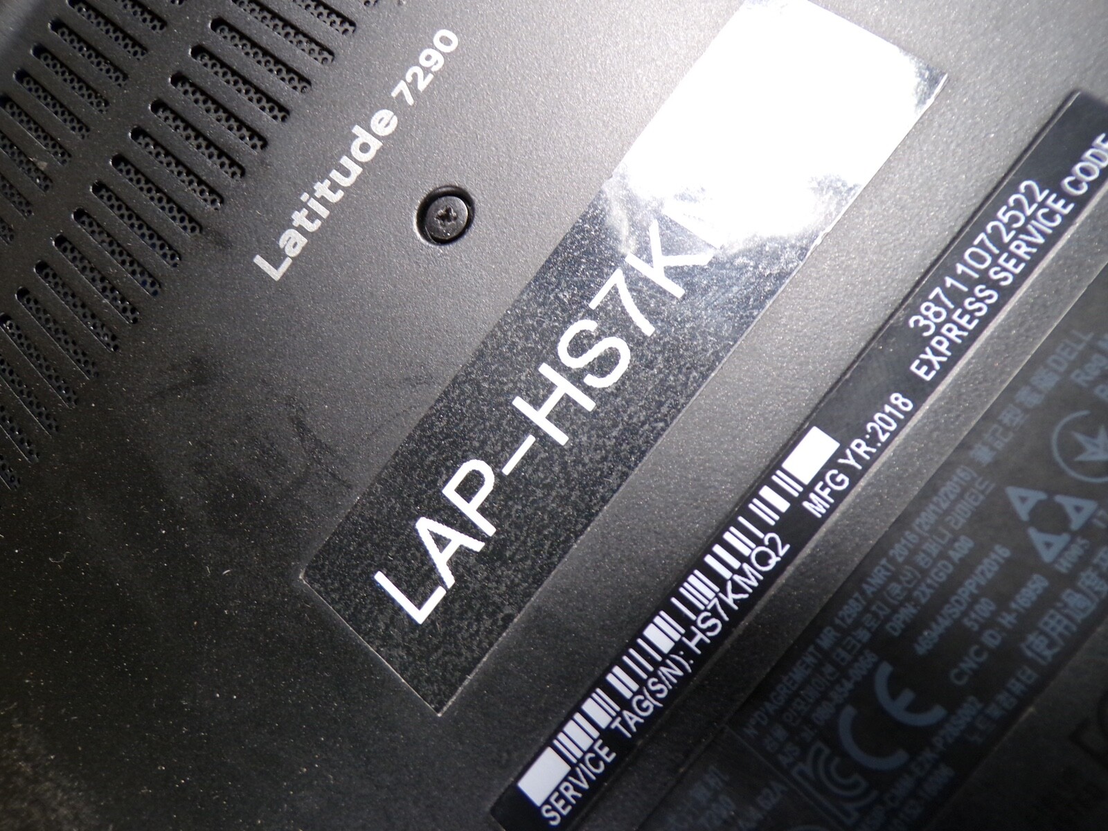 DELL LATITIUDE 7290 INTEL Core i5-8350U 1.70GHZ 8GB RAM