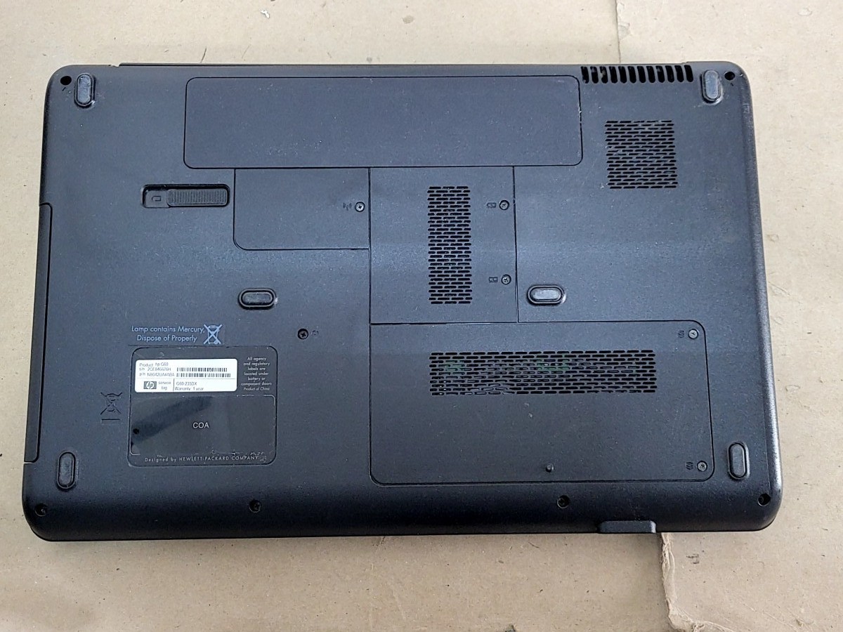 HP G60 NB042UA-ABA 15.6″ Laptop PENTIUM DUAL-CORE T4200 1GB SEE NOTES