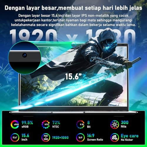 Laptop Computer 15.6″ Win11 Pro Laptops 8GB RAM 256GB Silver-8GB-256GB N4000