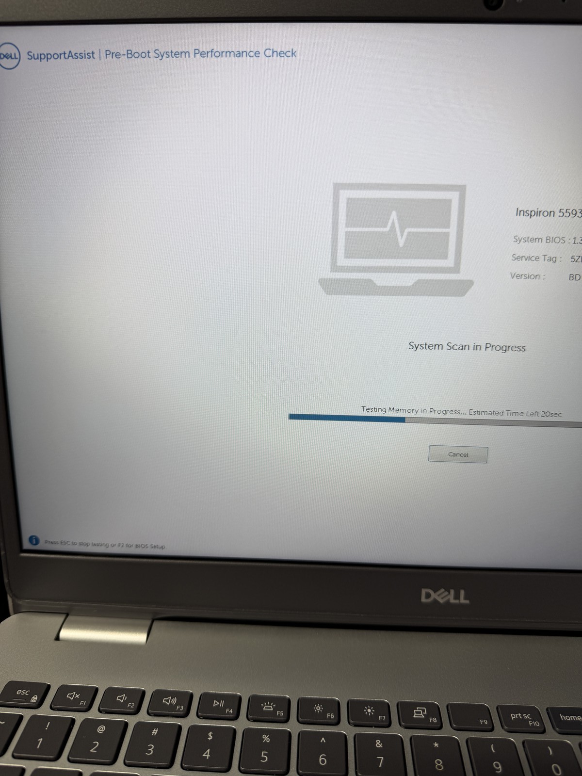 Dell Inspiron (5593) 15.6in i5-1035G1 16GB 128GB No OS [READ]