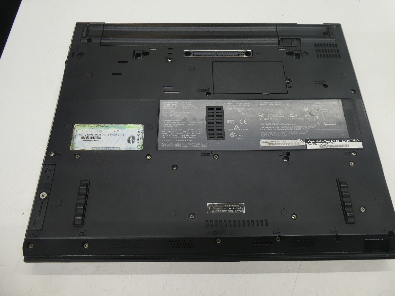 🍀 COLLECTOR IBM ThinkPad T43 2687 Pentium 1.86 2GB 80GB FlexView SXGA+ WIN XP