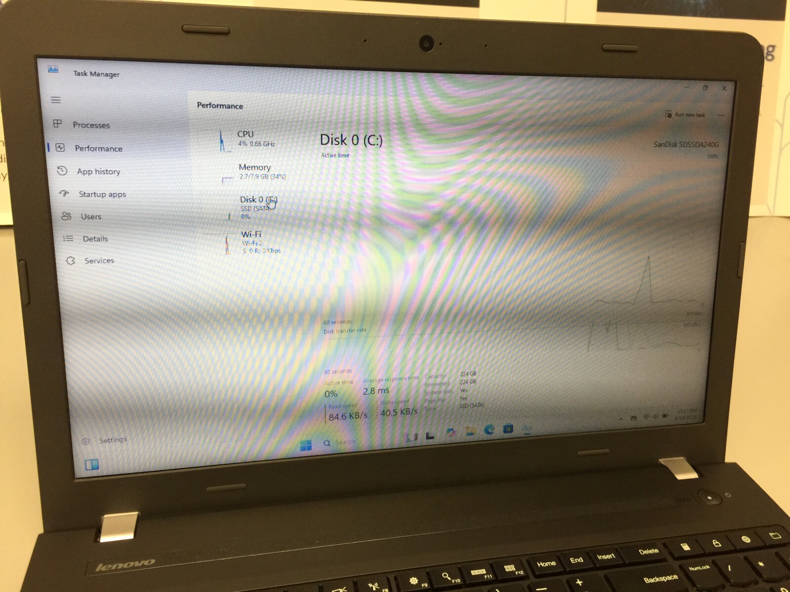 LENOVO THINKPAD E560 Core i5 6th gen 2.30 GHZ 8 GB RAM 240 GB SSD WIN 11 PRO