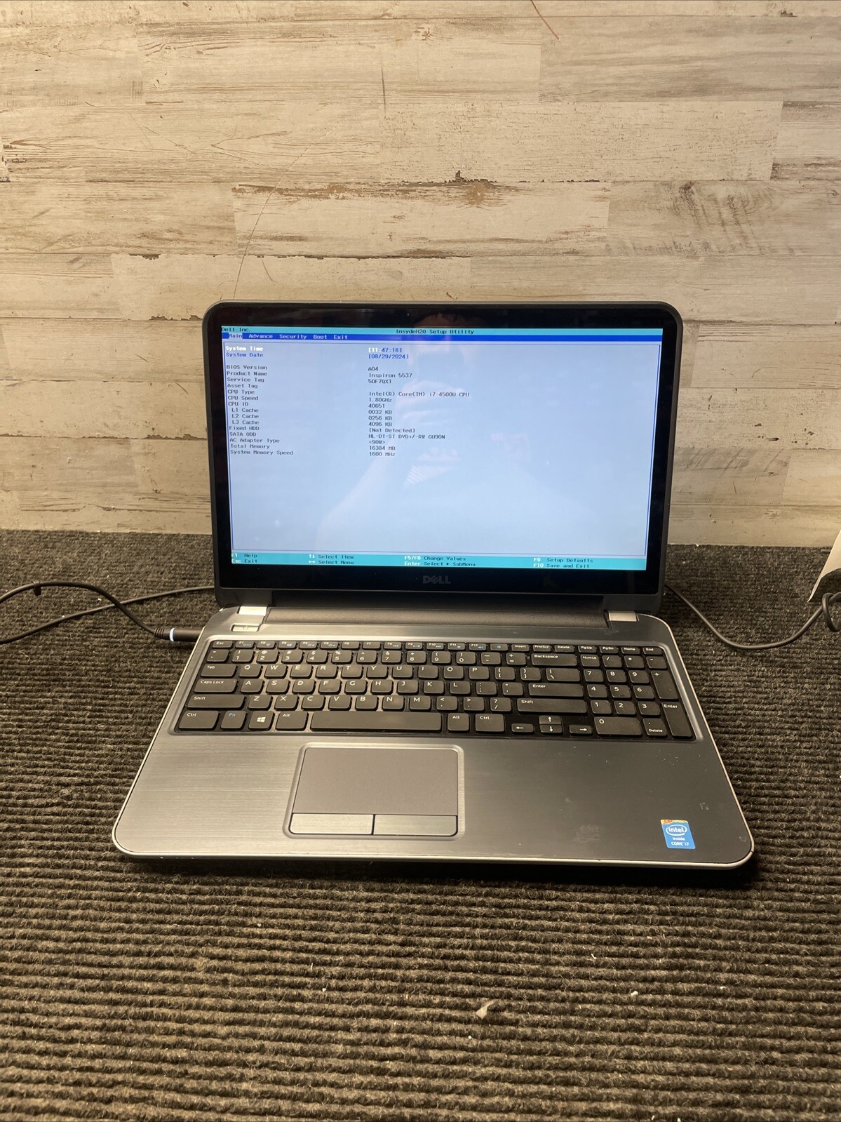 *PARTS* Dell Inspiron 5537 15.6″ i7-4500U 1.80GHz 8GB RAM Laptop No HDD/OS
