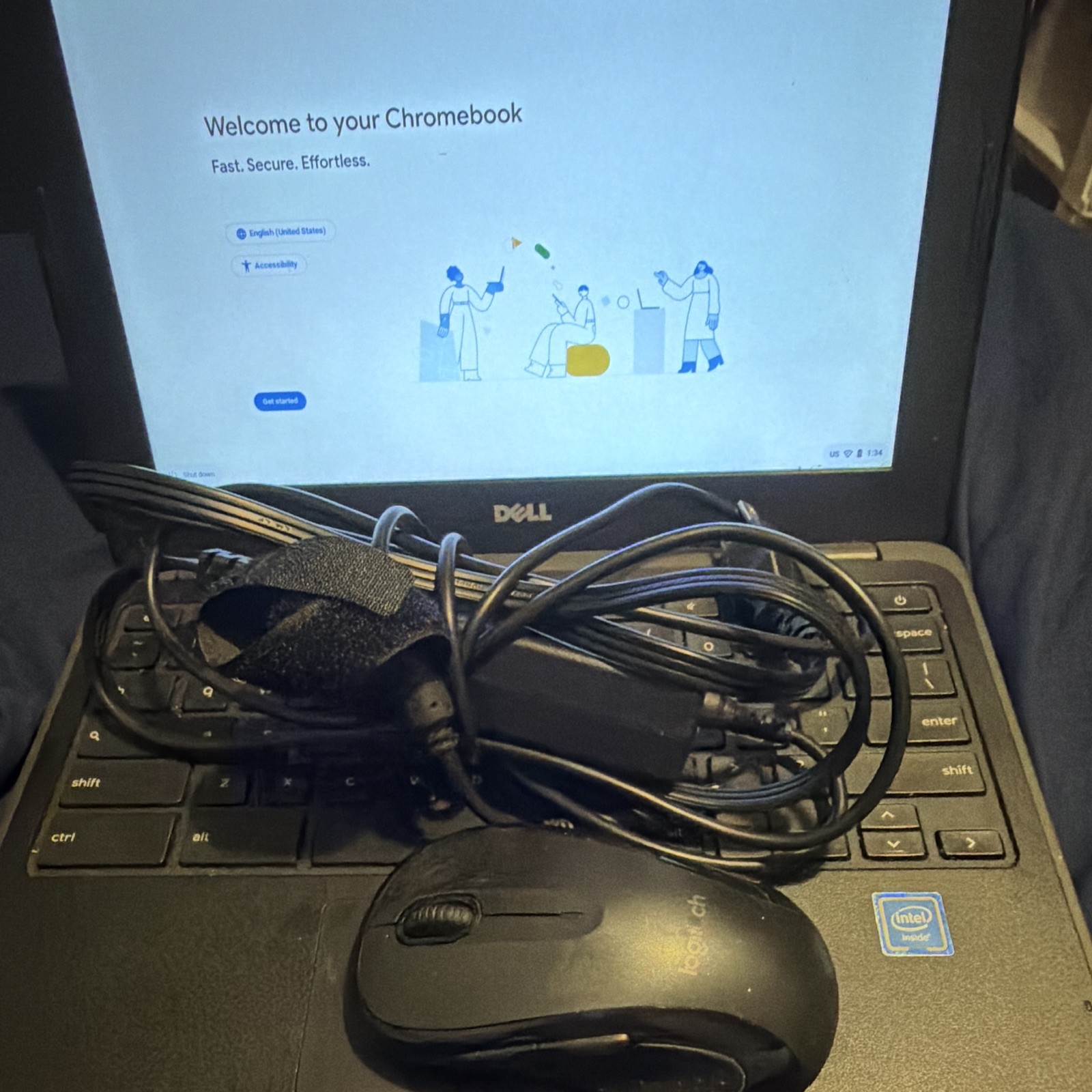 Dell Chromebook 11 3180 11.6″ Intel Celeron Chrome OS Laptop, Black